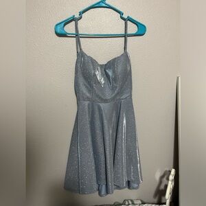 BLUE SPARKLY DRESS